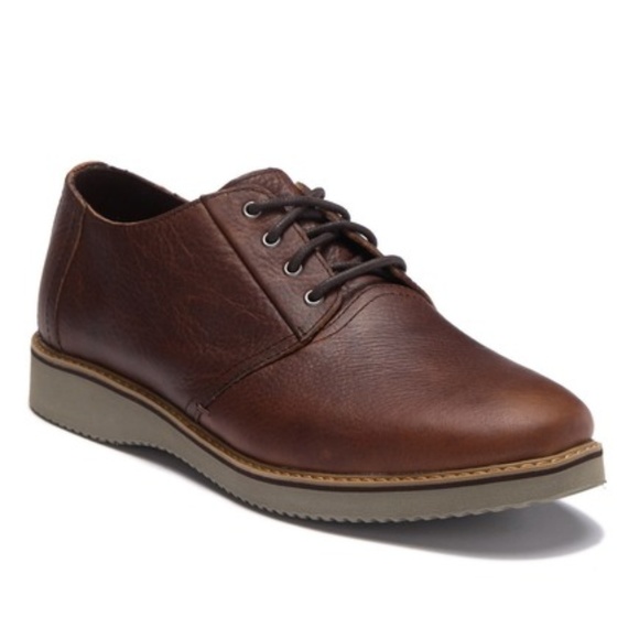 Toms Other - SOLD~Toms Peanut Brown Leather Preston Dress Shoes